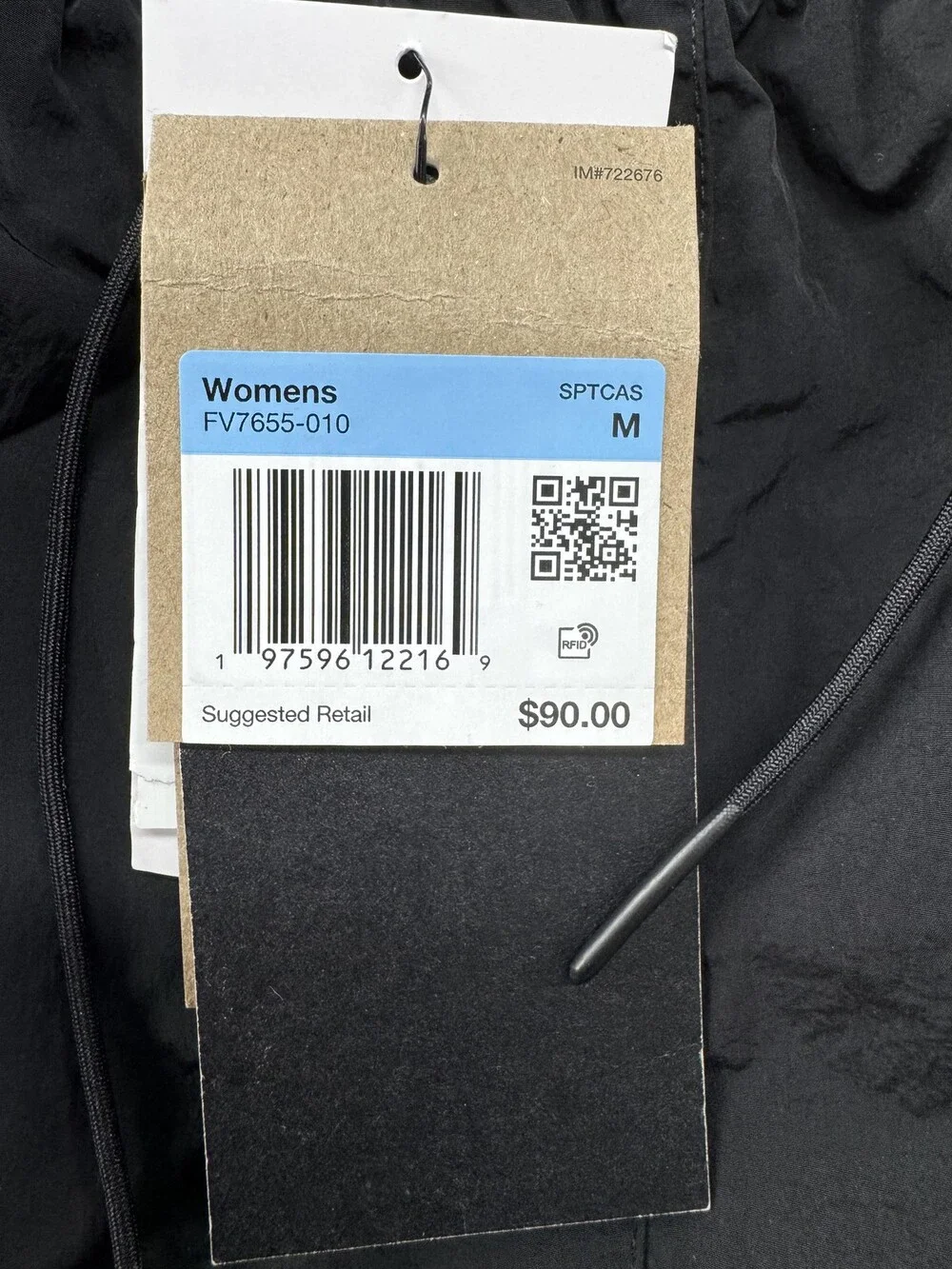 Nike Pants Womens M Black Standard Fit High Rise Move To Zero Woven Track Gym